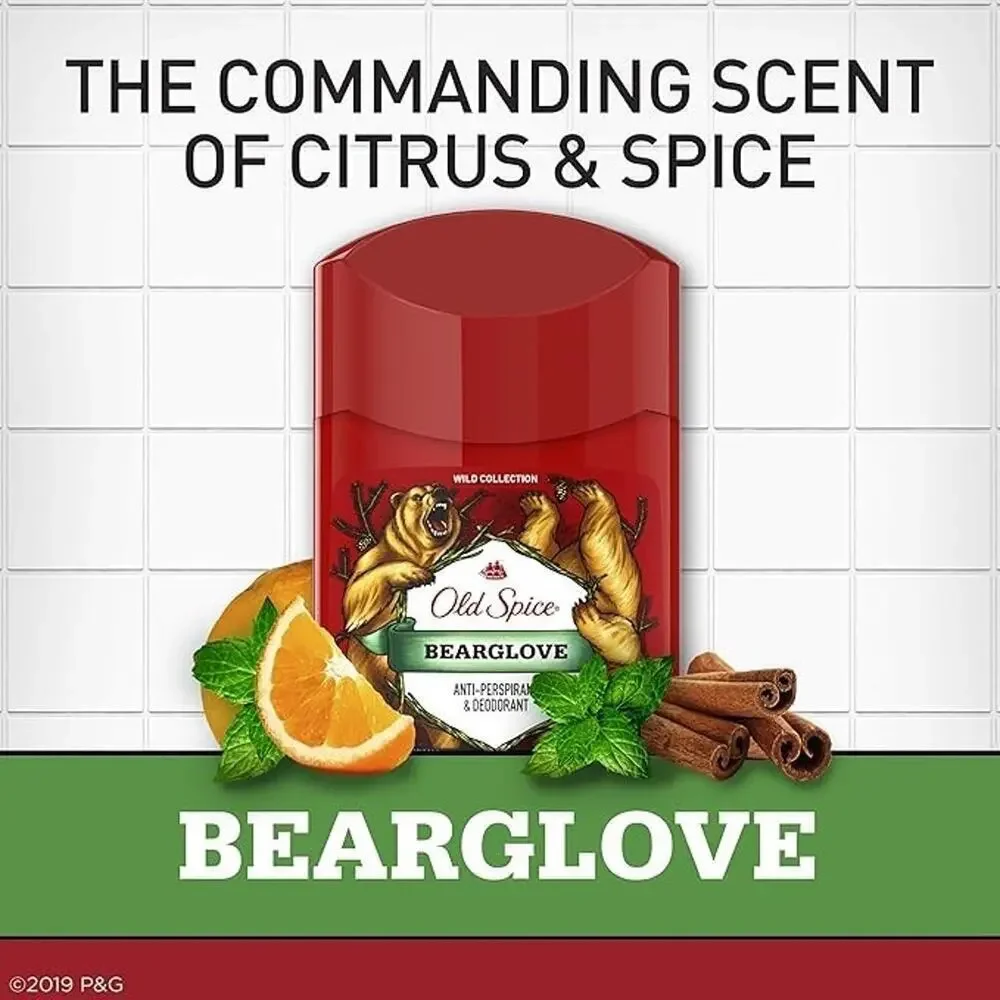 NEW Old Spice Bearglove Collectible Figurine Stick Deodorant Holder Sealed Box